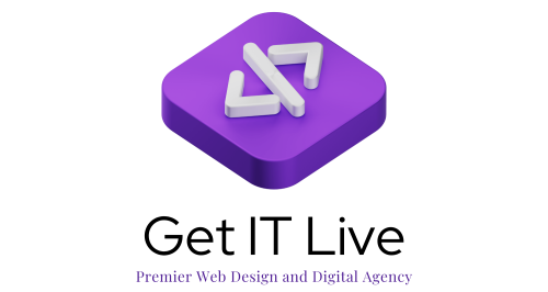 purple and black bold typographic web design logo transparent background